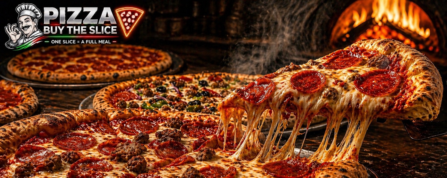 PizzaBuyTheSlice.com wide pizza hero